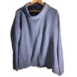 Sweatshirt Tek Gear En Micro Polaire Bleu Chiné - Taille M, Neuf Avec étiquettes, Parfait Pour Noël !